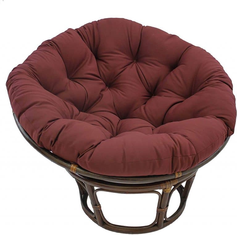 The 10 Best Papasan Cushions Of 2022   Burgundy Papasan Cushion 768x761 