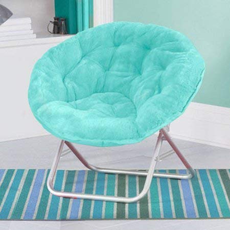 Aqua wind Mainstay faux-fur chair
