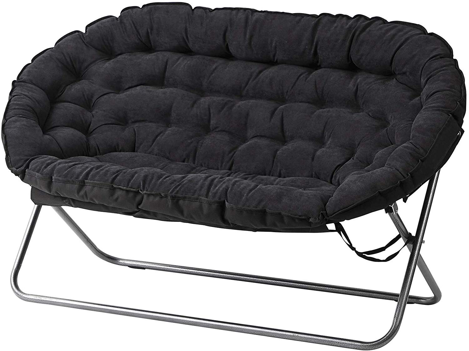 Black Papasan Folding Sofa 