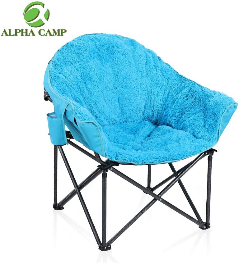 Blue Alpha Camp saucer chair