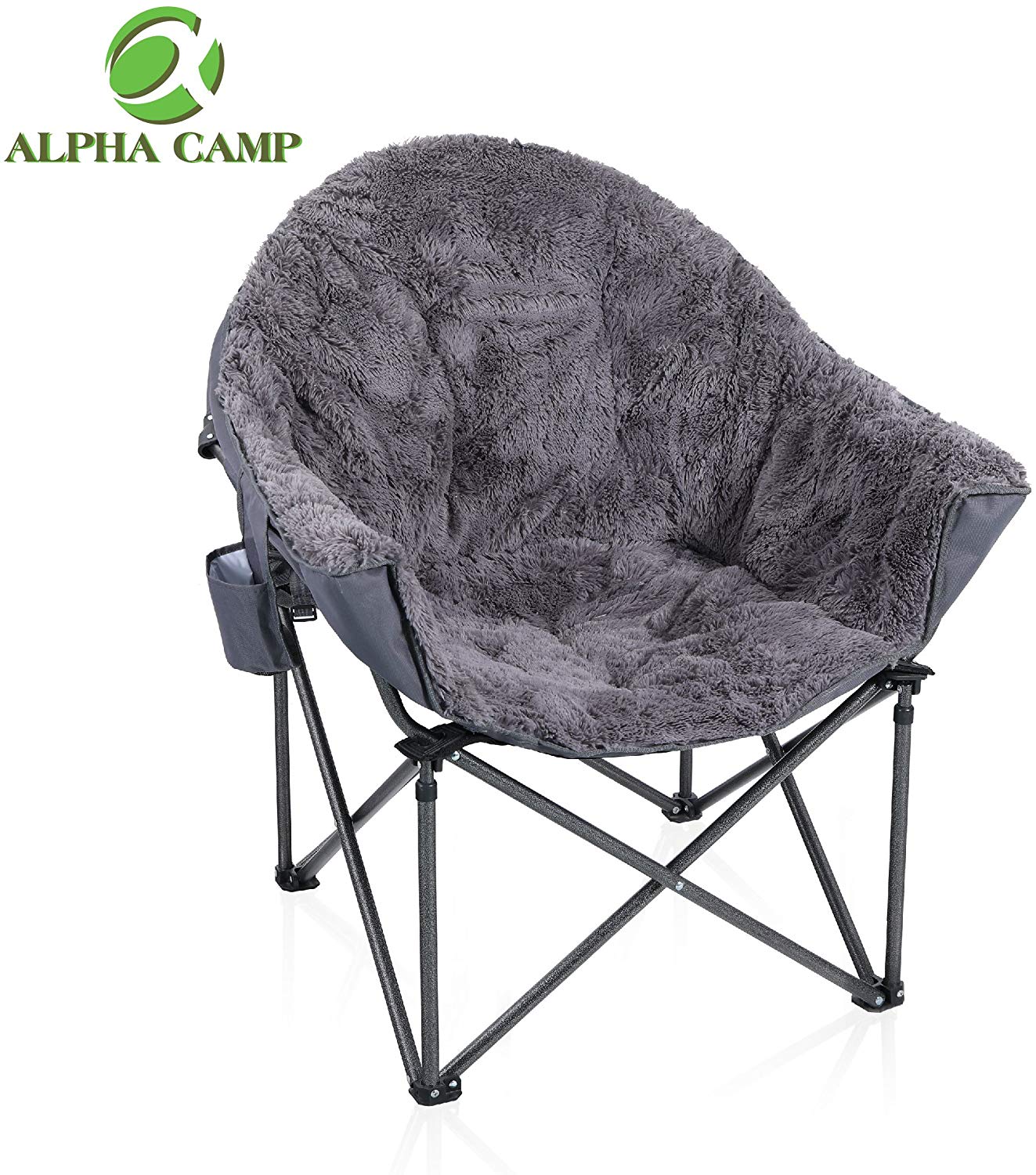Grey Alpha Camp Saucer Chair 