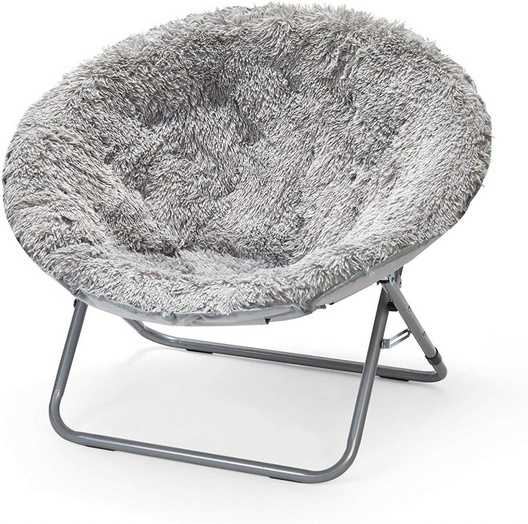 Silver oversized mongolian chair