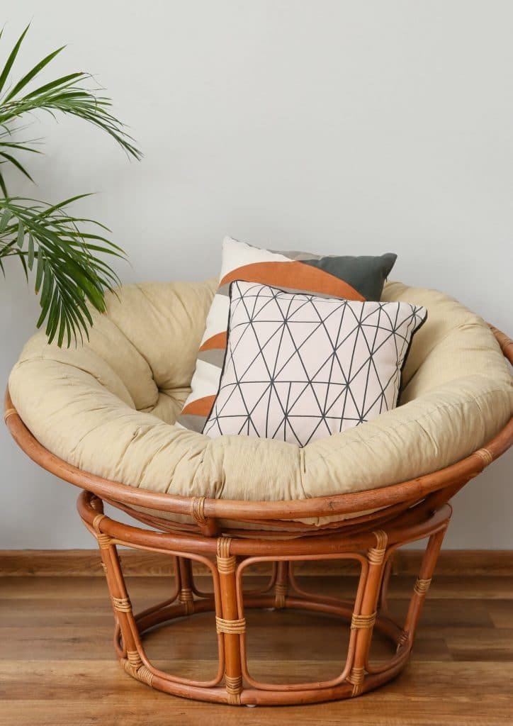 How are the papasan chairs made?