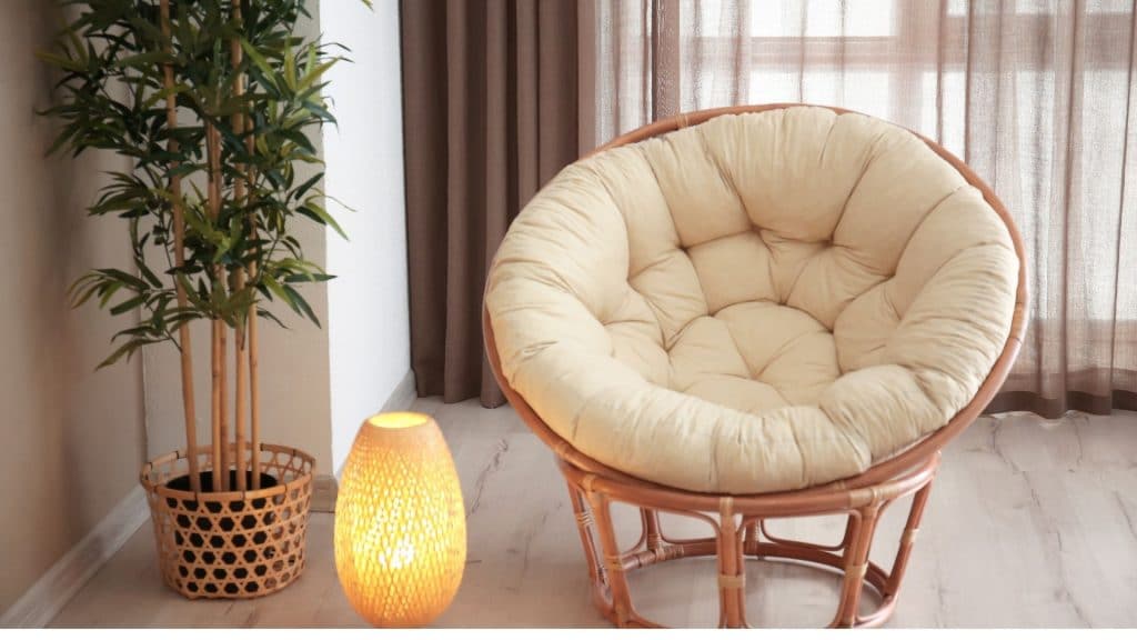 How are the papasan chairs made?