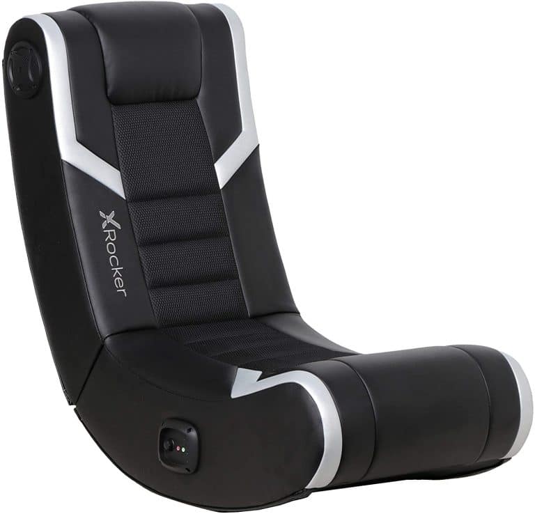 Black and Silver Eclipse Floor Rocker
