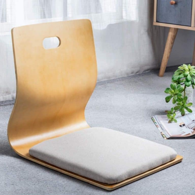 Japanese Floor Seating Chair with Back Support