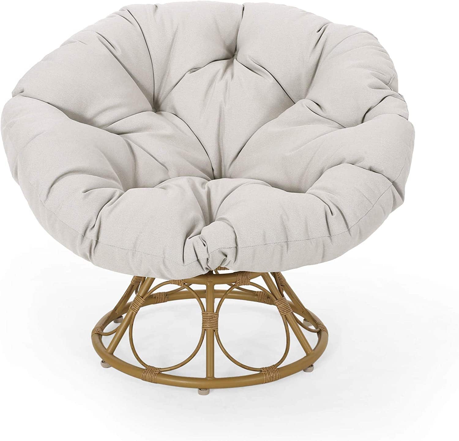 The 10 Best Papasan Chairs Of 2022   Outdoor Papasan Swivel Chair With Water Resistant Cushion 