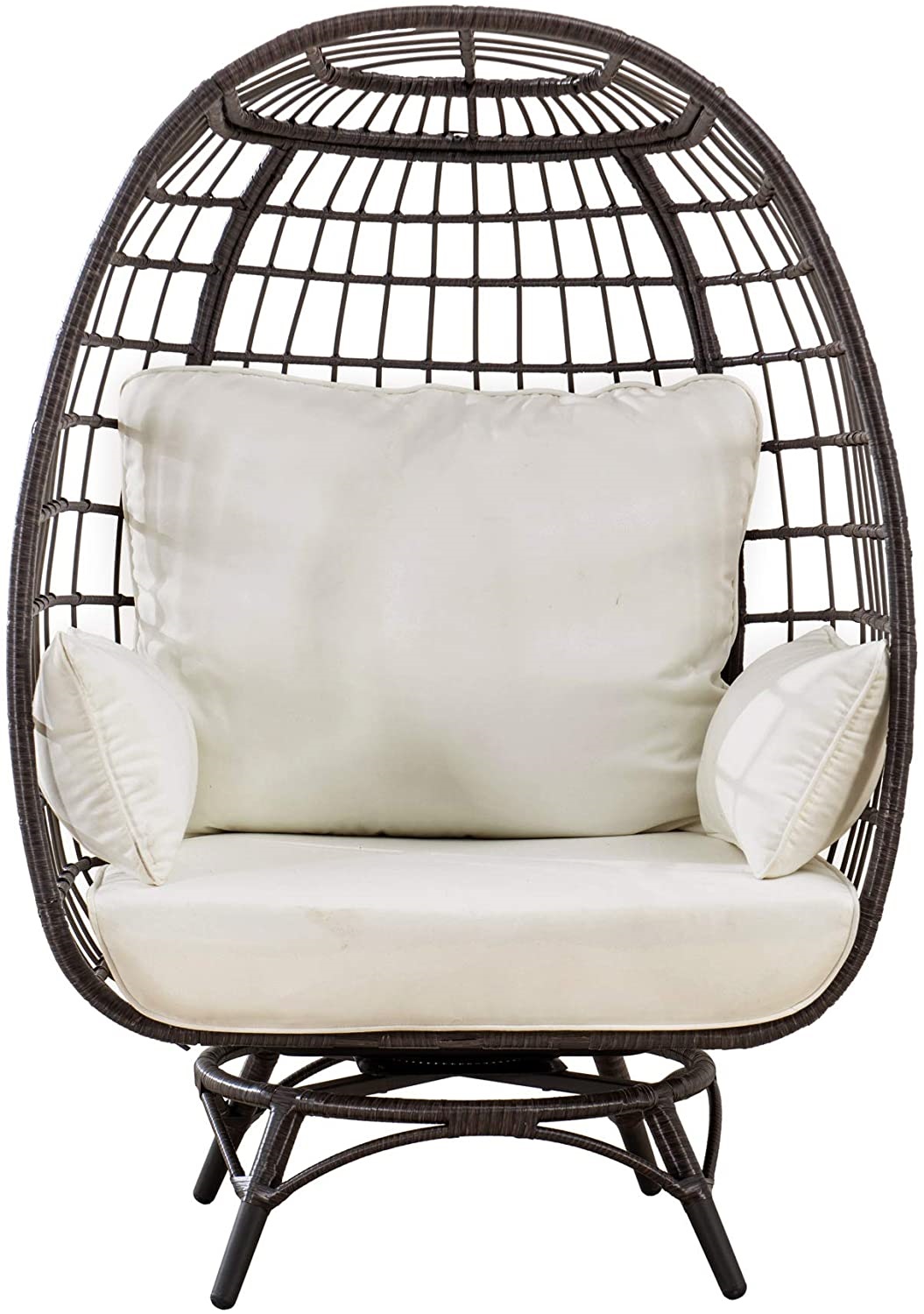 Sunjoy Laura Swivel Egg Cuddle Chair 