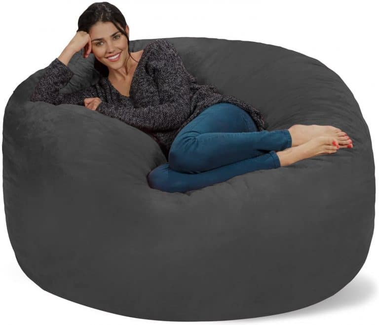 The 12 Best Oversized Chairs Of 2024   Chill Sack Bean Bag Memory Foam Chair 768x659 