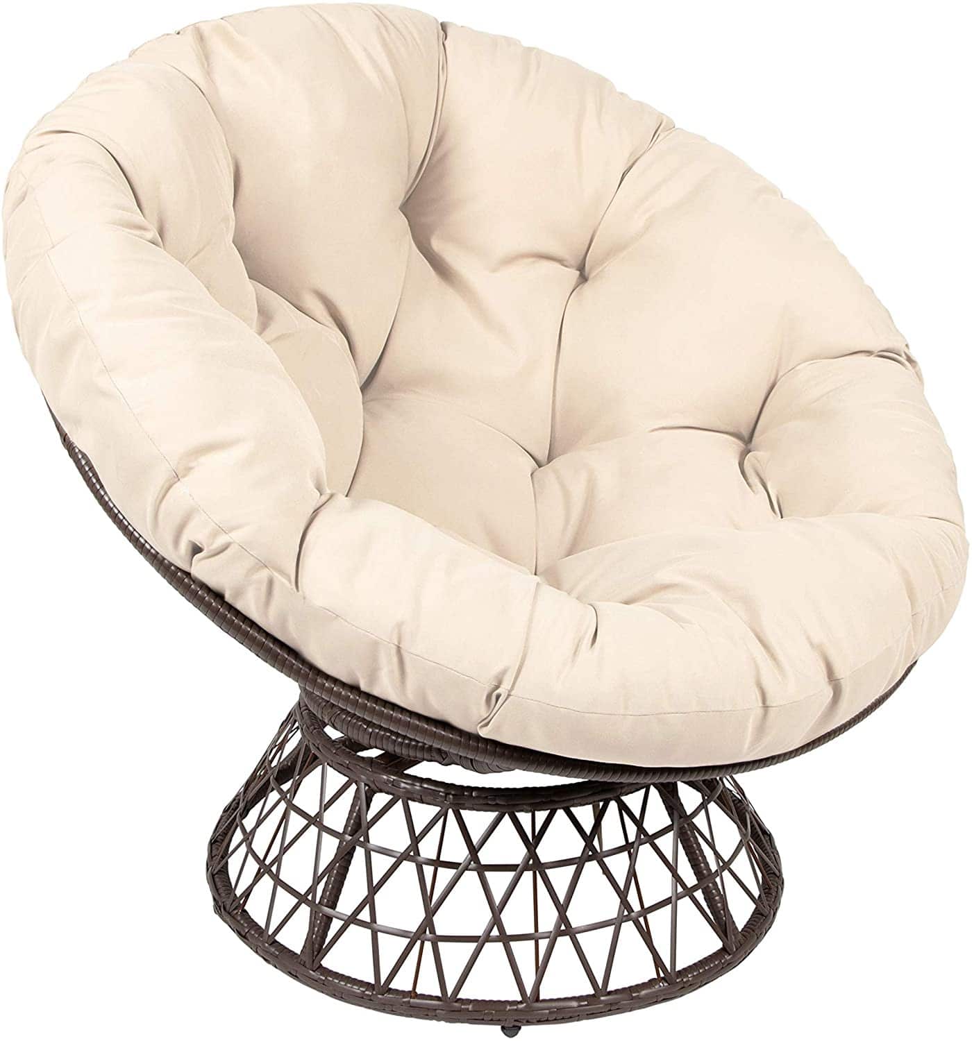 The Best Outdoor Papasan Chair Reviews Of 2024   Milliard Papasan Chair With 360 Degree Swivel 