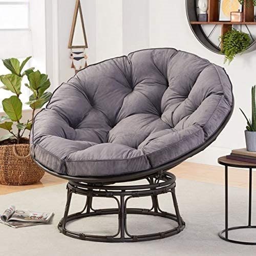 Better Homes & Gardens Papasan Chair with Charcoal Gray Cushion