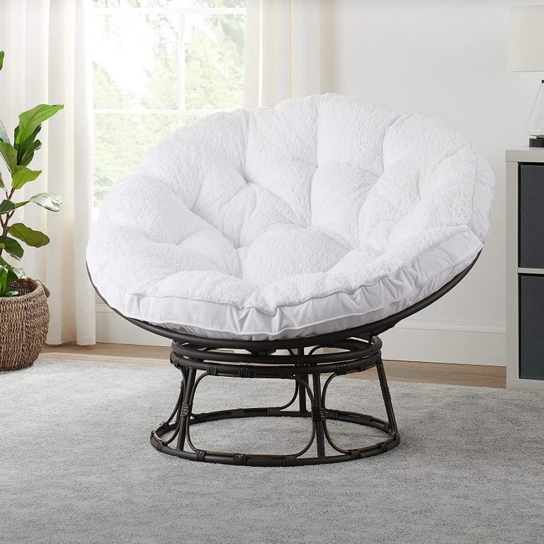Better Homes & Gardens Papasan Chair with White Cushion