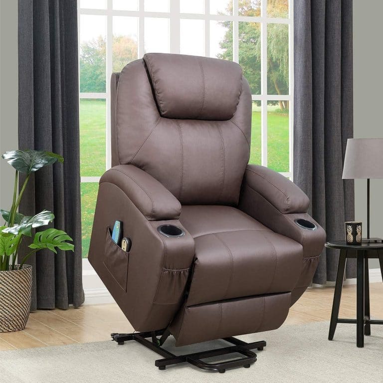Flamaker Power Lift Recliner Chair PU Leather for Elderly