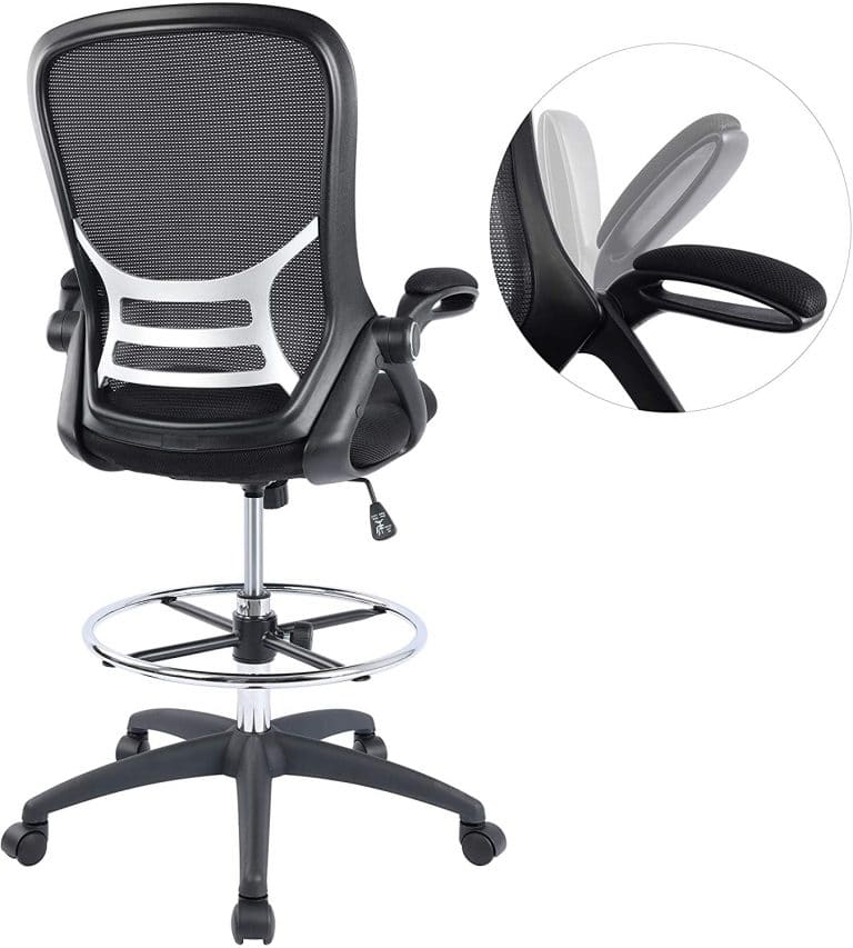 High-Back Mesh Ergonomic Drafting Chair