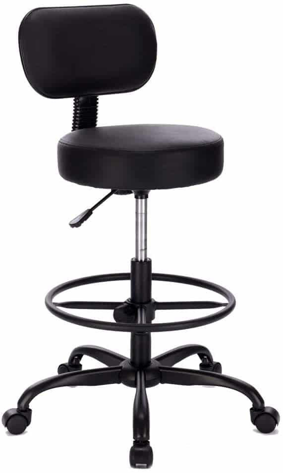 SUPERJARE Multi-Purpose Drafting Chair with Back